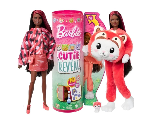 Кукла Барби Barbie Cutie Reveal HRK23 В костюме красной панды